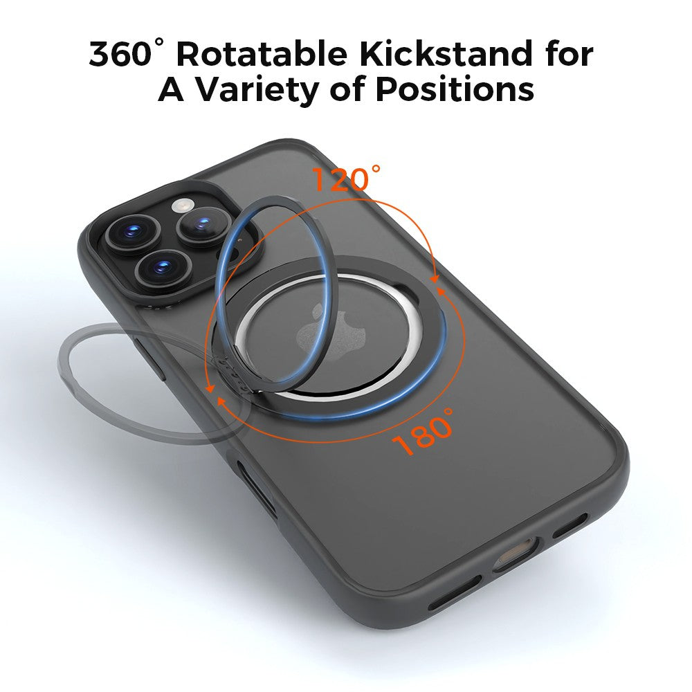 REDEFINE Multi-functional 360° Rotating Stand Case for iPhone 16 Pro